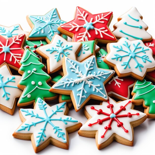 Biscoitos de pão de gengibre de Natal