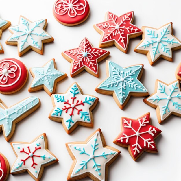 Biscoitos de pão de gengibre de Natal