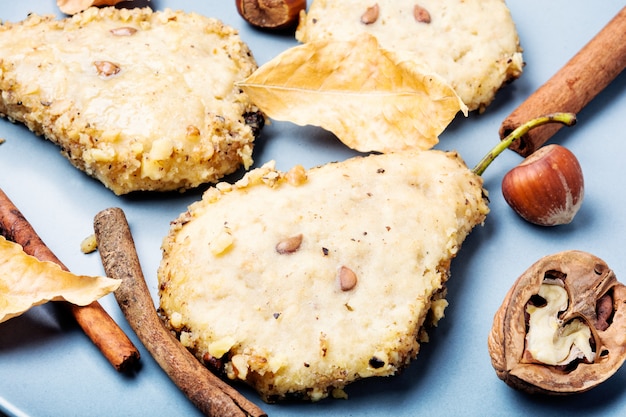 Biscoitos de pêra outono