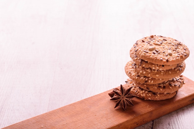 Foto biscoitos de sementes de gergelim