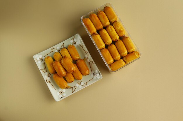 Biscoitos de torta de abacaxi Nastar ou indonésio