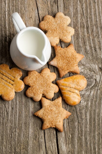 Biscoitos e leite