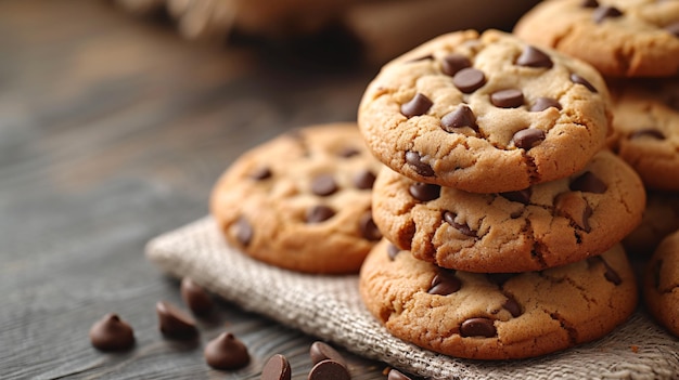 Biscoitos em pano de marfim