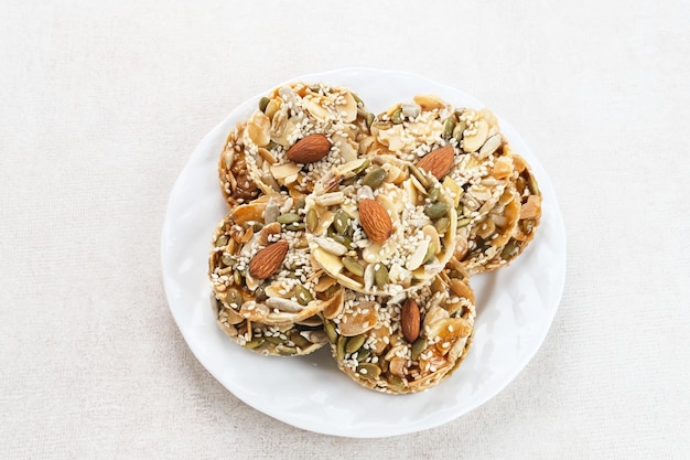 Biscoitos florentinos com mix de nozes e frutas secas e sementes Sem glúten