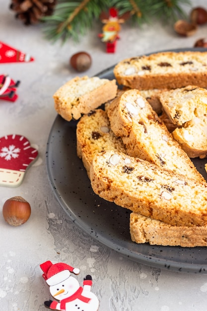 Biscotti italiano con avellanas