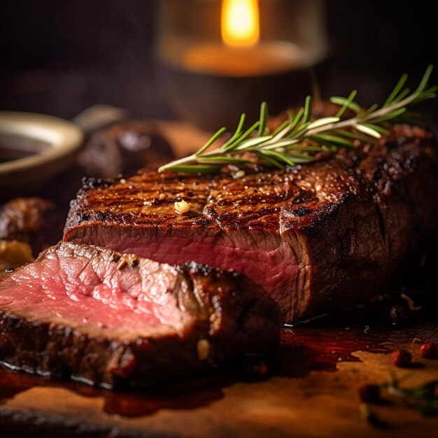 bistec con ananá encima