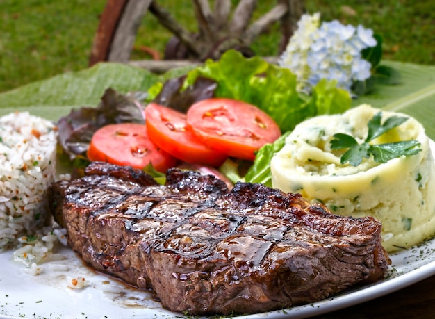 Bistec a la barbacoa