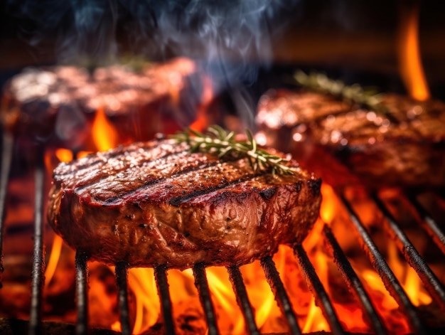 Bistec de ternera a la parrilla IA generativa