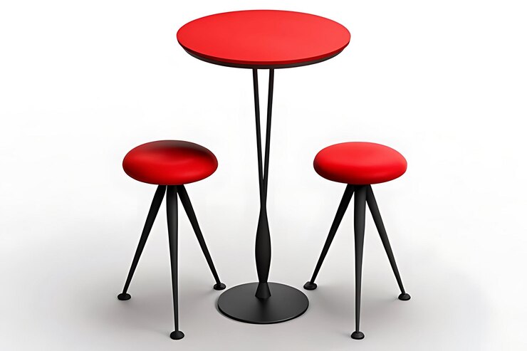 Foto bistro vibrante con colores brillantes y diseño moderno