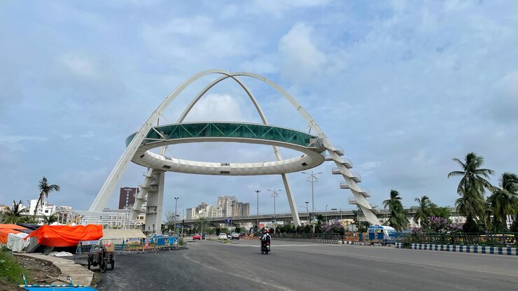 Biswa Bangla Gate es un restaurante colgante ubicado en New Town Kolkata West Bengal