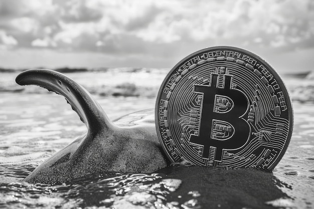 Bitcoin à deriva na água