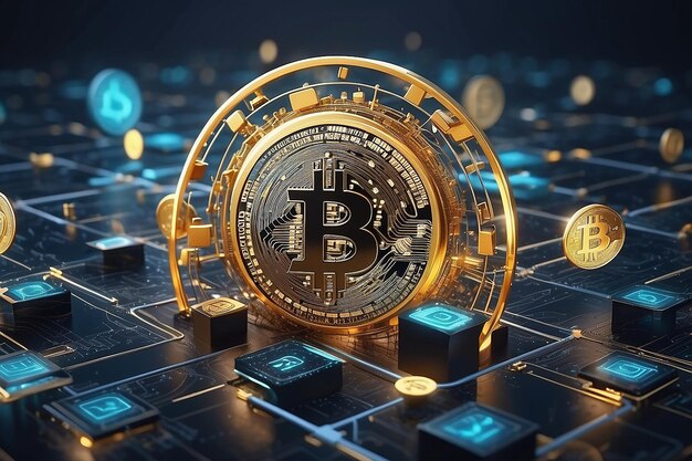 Bitcoin blockchain criptomoneda cifrado digital intercambio de dinero digital
