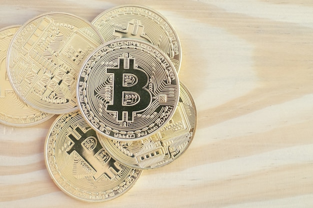 Foto bitcoin, blockchain moneda digital, dinero virtual