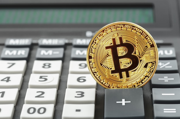 Bitcoin coin y calculadora