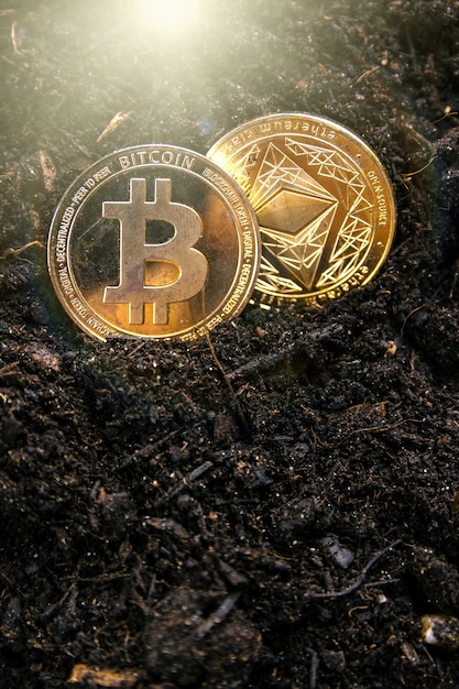 Bitcoin e ethereum estão lutando pela liderança em criptomoedas de mineração