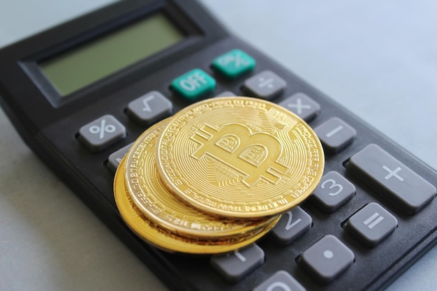 Bitcoin ethereum dogecoin y calculadora Concepto de criptomoneda