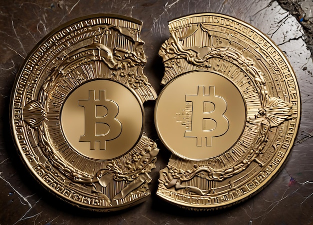 Bitcoin halving bloque recompensa rompiendo Bitcoin concepto de halving la mitad cada cuatro años