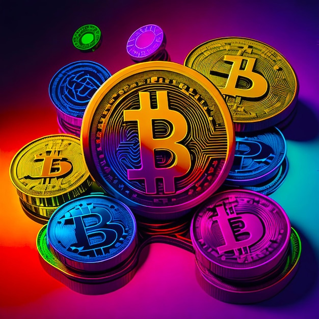 Bitcoin Moneda digital generada por IA