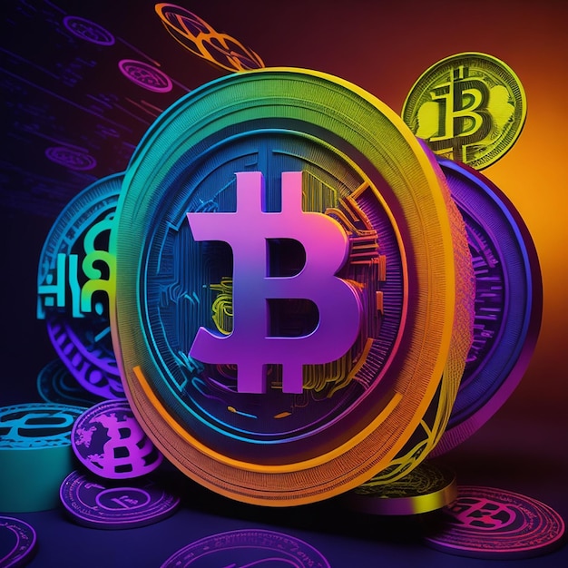 Bitcoin Moneda digital generada por IA