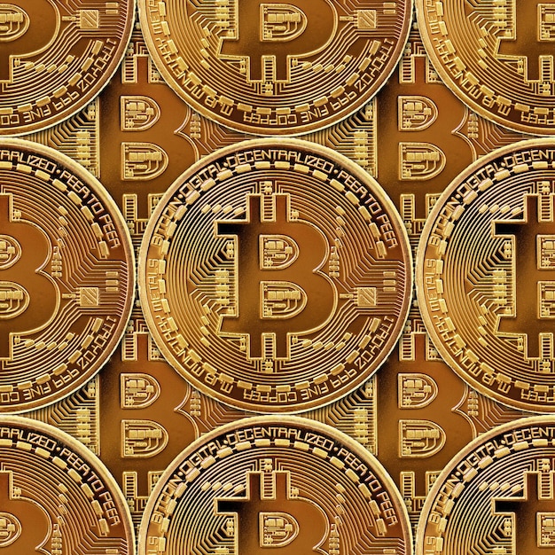 BitCoin nahtlose Textur