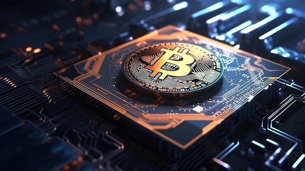 Bitcoin-Schaltung mit Informationsprozessor