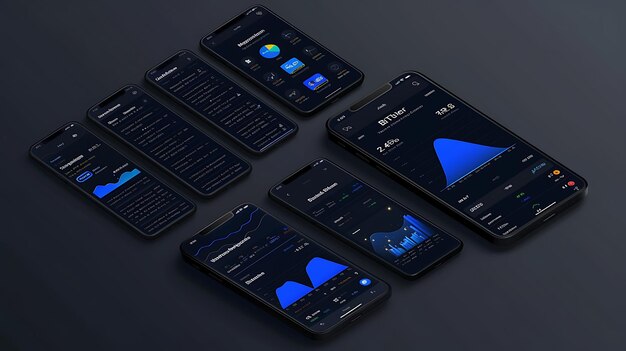 Bitshares Kryptowährung Dezentralisierter Austausch Mobile Layou Kreative Idee App Hintergrunddesigns