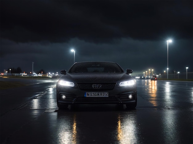 Black Car está en la pista con las palabras buen clima oscuro