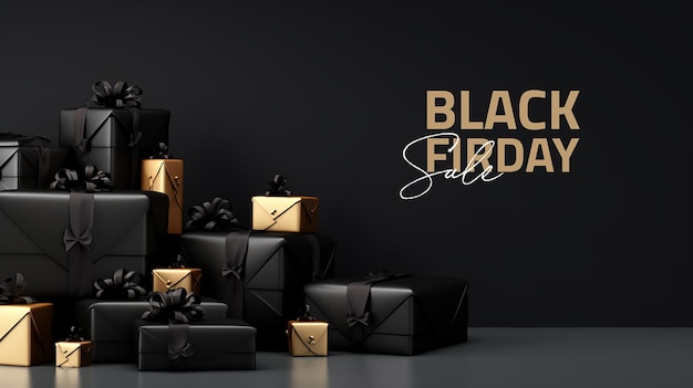 Black Friday-Banner, Black Friday-Social-Media-Banner, Black Friday-Wünsche, Black Friday-Vektor