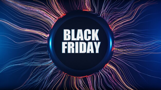 Black Friday Mega Sale Rabatt-Tittle-Werbebanner