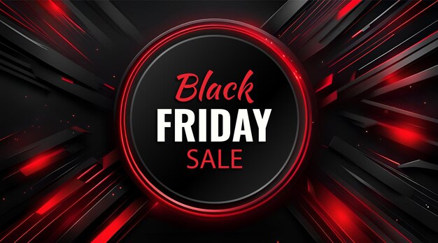 Black Friday-Verkaufsbanner mit geometrischen Formen