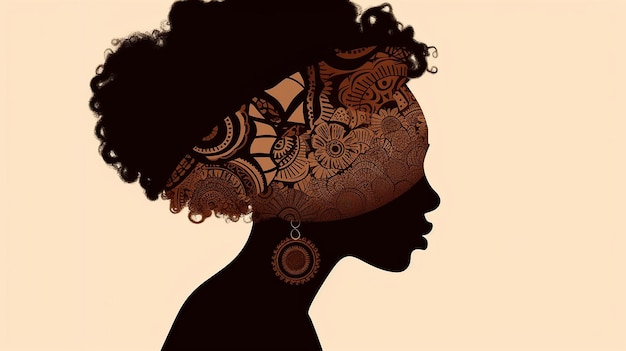 Black_girl_Silhouette_African_American_woman IA generativa