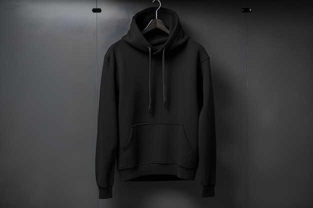 Foto black hoodie hoodies black sweatshirt hoodie template black hoodie mockup