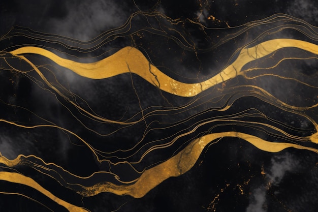 Black Marble Texture Ai generativo