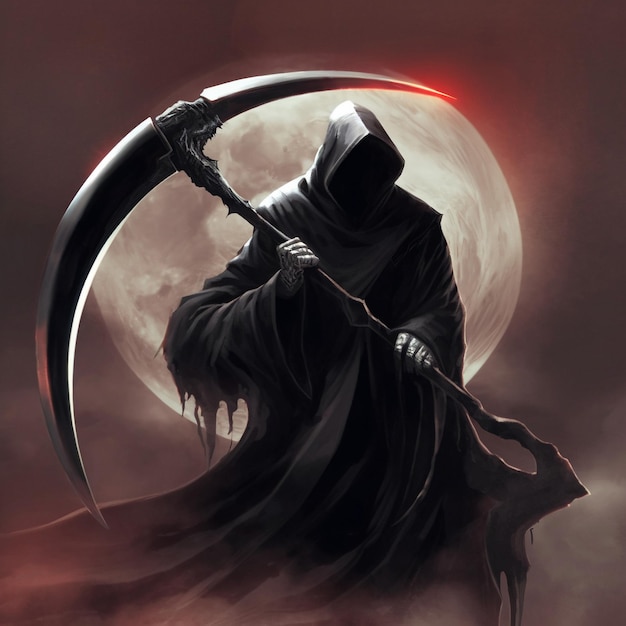 El Black Reaper con su guadaña