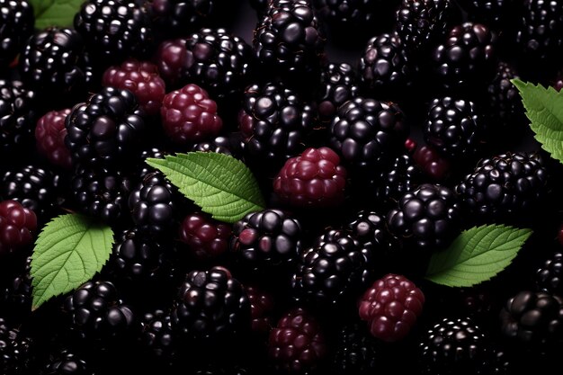 Blackberries frescos como fundo Blackberries frescos