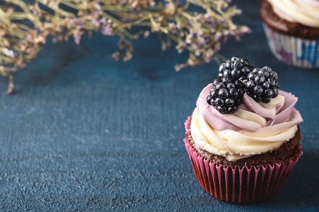 Blackberry Cupcake Platz für Text