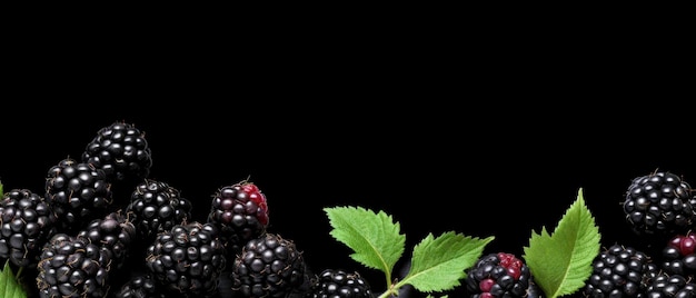 Blackberry-Hintergrund mit Kopie von Spacegeneriert von ai