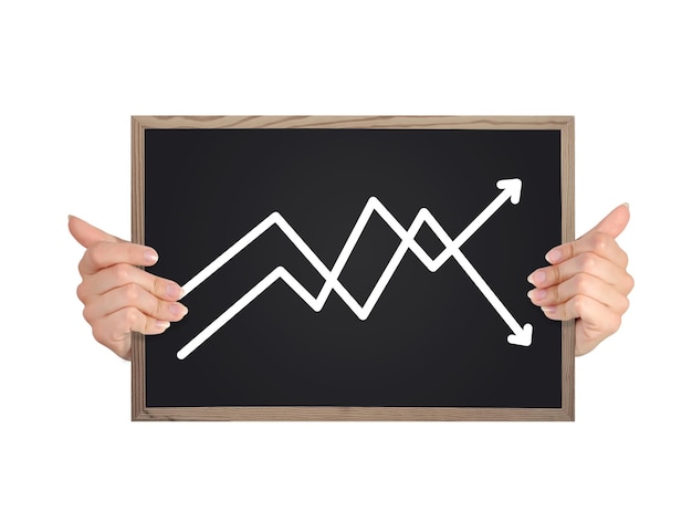 Blackboard mit Diagramm