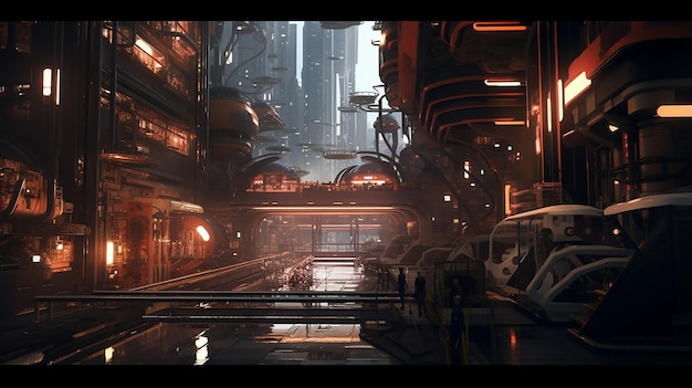 Blade Runner City Retro Futurismo Diseño de Syd Mead