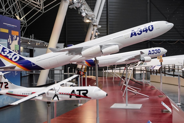 Blagnac Toulouse França Abril 2022 Museu da Aeroscopia que abriga um rico patrimônio da aviação local