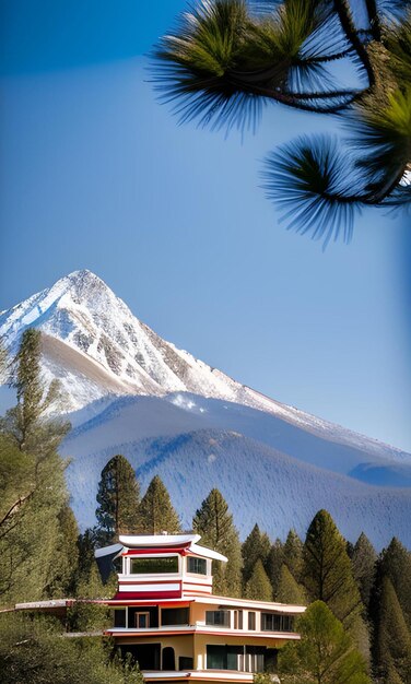 Blanca como la nieve en la montaña