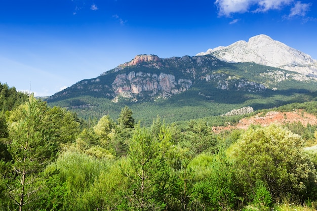 blanca montaña rocosa en los Pirineos. Cataluña