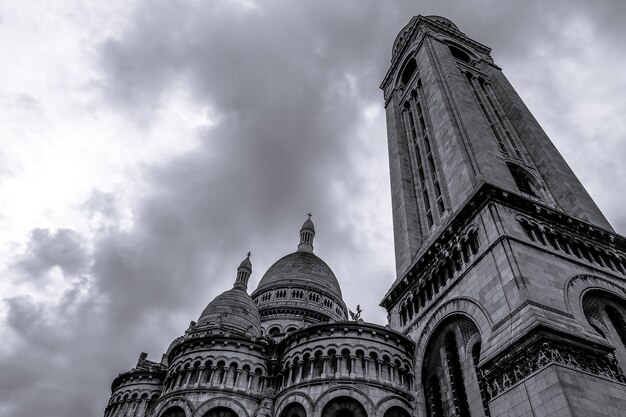 Blanco y negro Basilique du SacrCur de Montmartre