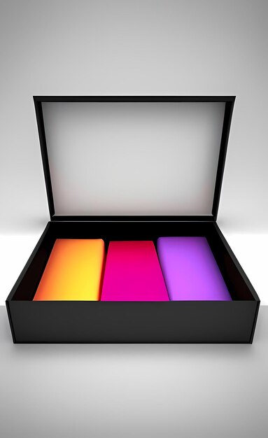 blanco rojo, caja de regalo colorida Love Valentine por IA generativa, IA generada