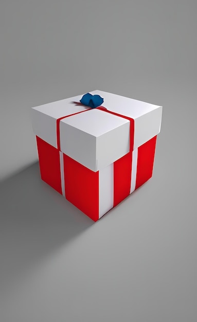 blanco rojo, caja de regalo colorida Love Valentine por IA generativa, IA generada