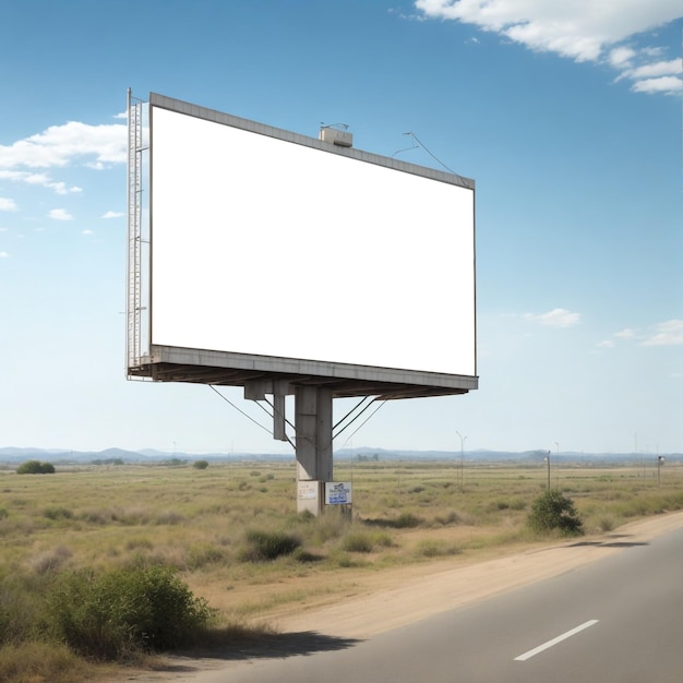 Blank _billboard_in_highway para maquete