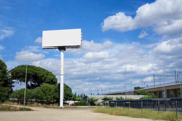 Blank billboard mock up