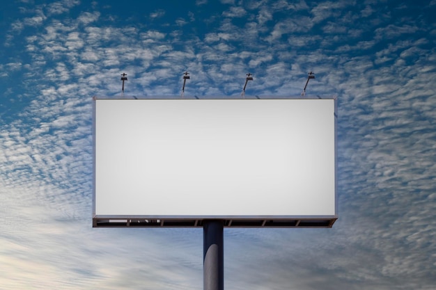 Blank billboard mock up