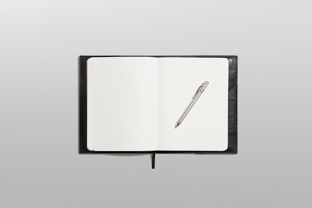 Blank Buch Tagebuch White Page Mockup