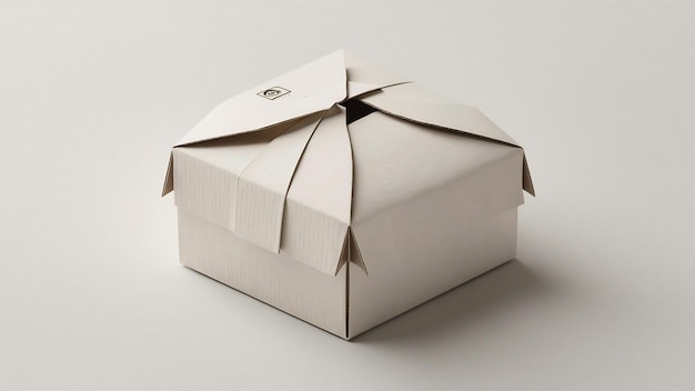 Foto blank packaging white paper cardboard box